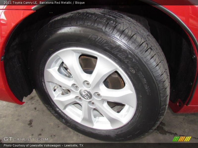 Barcelona Red Metallic / Bisque 2011 Toyota Camry LE