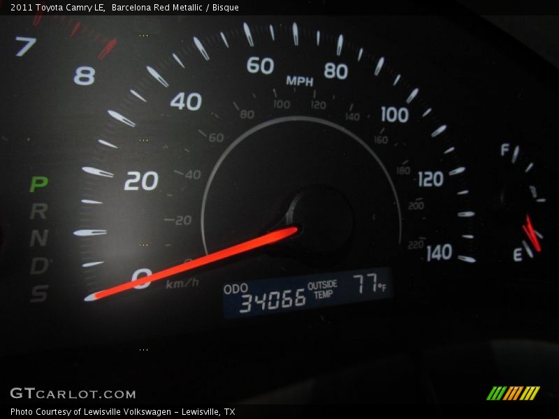 Barcelona Red Metallic / Bisque 2011 Toyota Camry LE