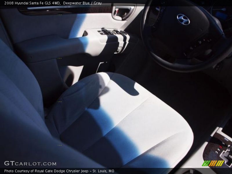 Deepwater Blue / Gray 2008 Hyundai Santa Fe GLS 4WD