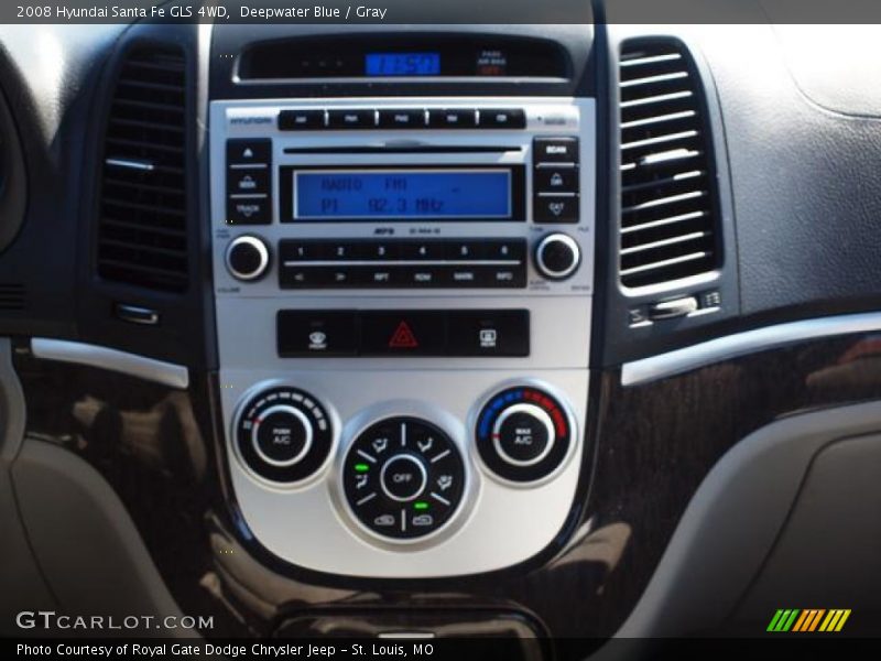 Deepwater Blue / Gray 2008 Hyundai Santa Fe GLS 4WD