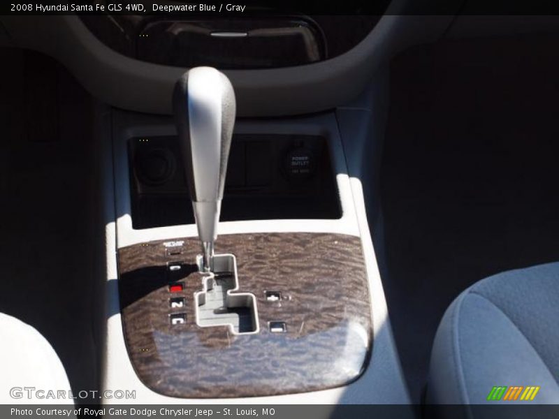 Deepwater Blue / Gray 2008 Hyundai Santa Fe GLS 4WD