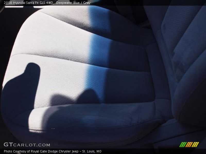 Deepwater Blue / Gray 2008 Hyundai Santa Fe GLS 4WD