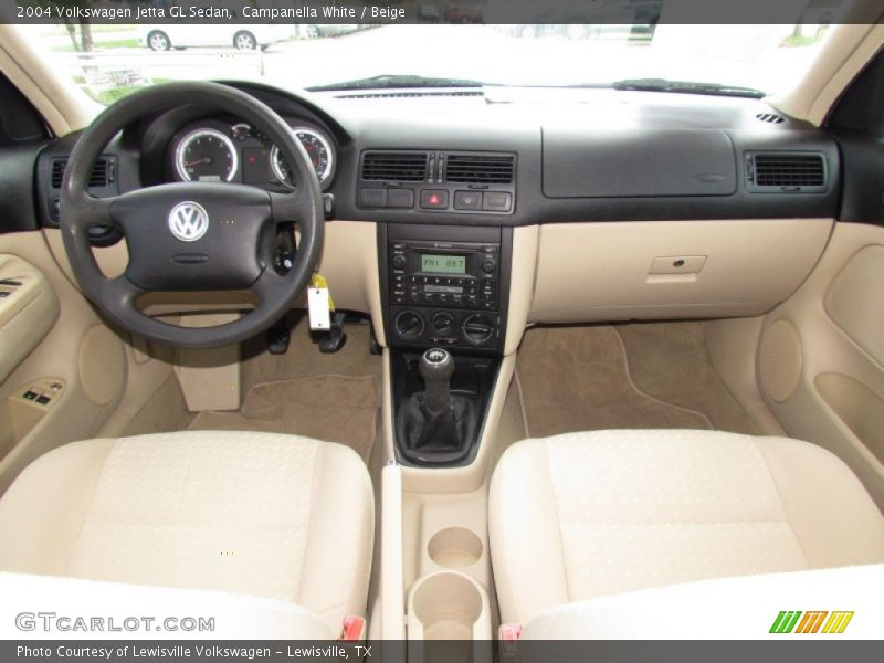 Campanella White / Beige 2004 Volkswagen Jetta GL Sedan