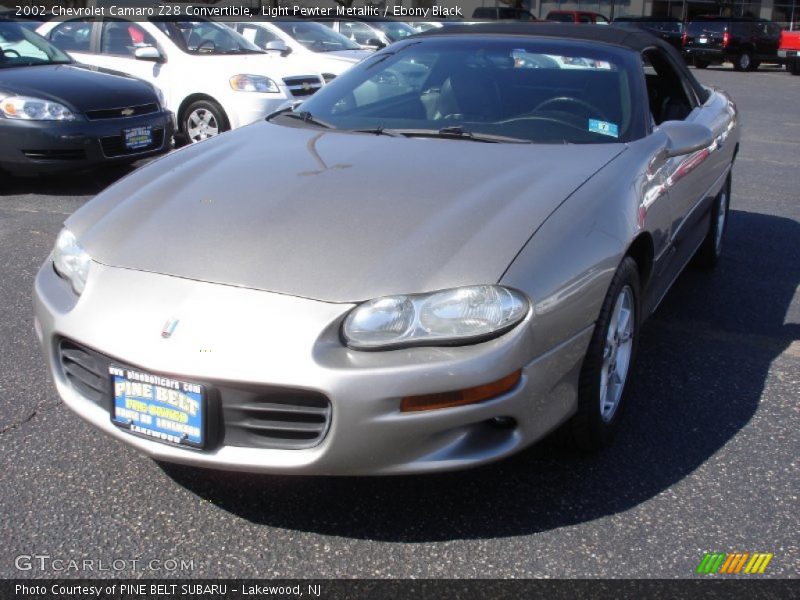 Light Pewter Metallic / Ebony Black 2002 Chevrolet Camaro Z28 Convertible