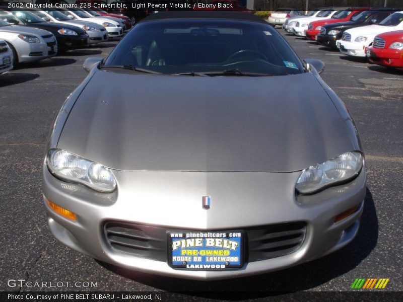 Light Pewter Metallic / Ebony Black 2002 Chevrolet Camaro Z28 Convertible