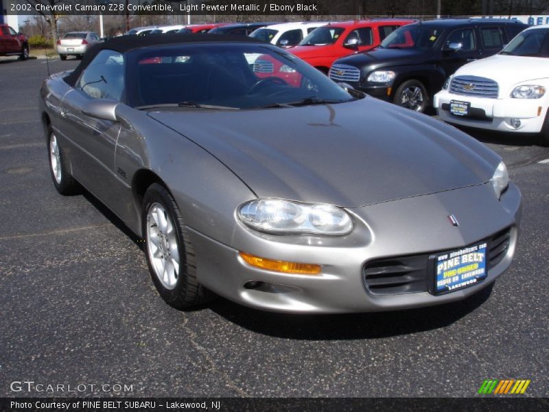 Light Pewter Metallic / Ebony Black 2002 Chevrolet Camaro Z28 Convertible