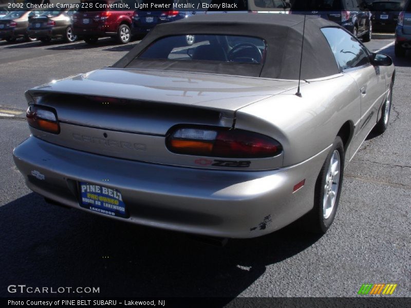 Light Pewter Metallic / Ebony Black 2002 Chevrolet Camaro Z28 Convertible