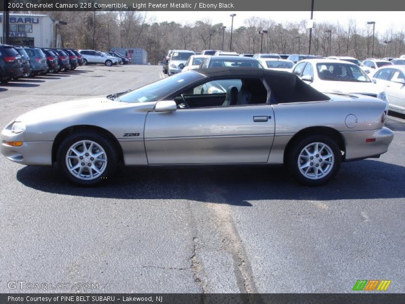 Light Pewter Metallic / Ebony Black 2002 Chevrolet Camaro Z28 Convertible