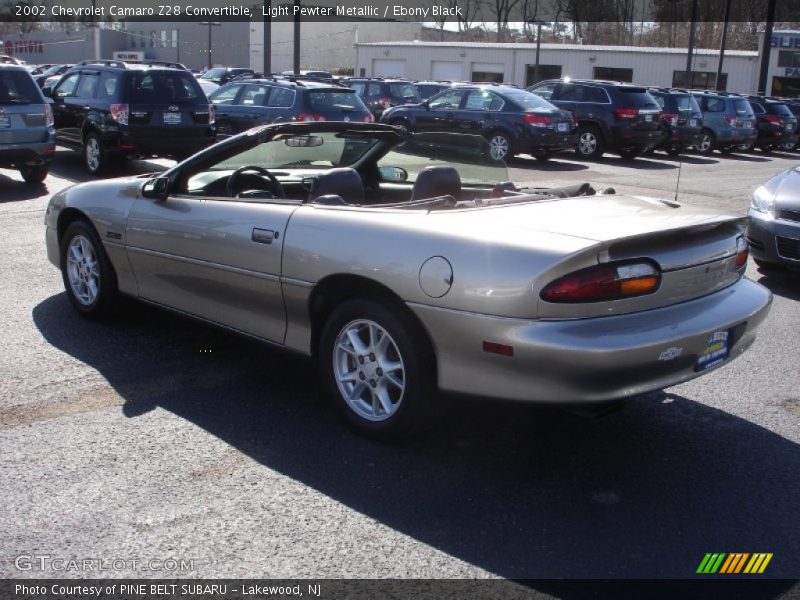 Light Pewter Metallic / Ebony Black 2002 Chevrolet Camaro Z28 Convertible