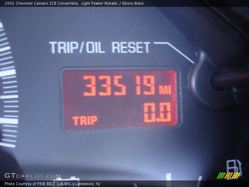Light Pewter Metallic / Ebony Black 2002 Chevrolet Camaro Z28 Convertible