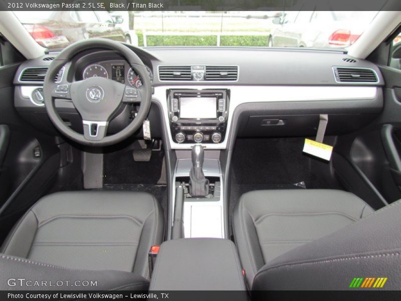 Black / Titan Black 2012 Volkswagen Passat 2.5L SE