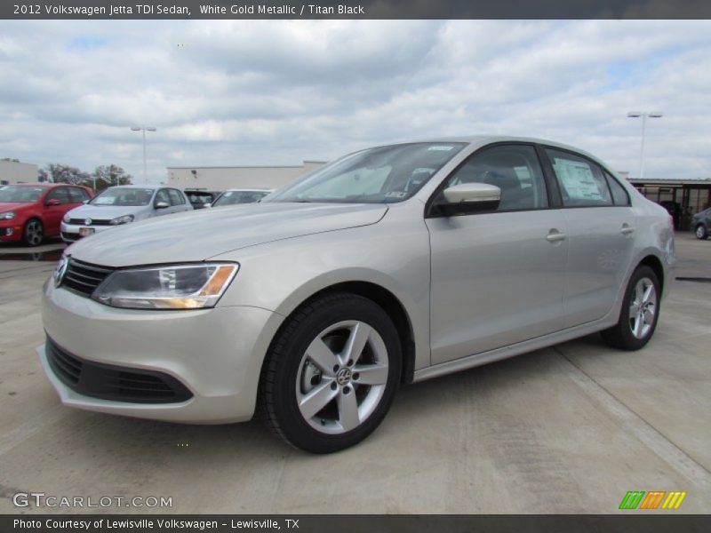 White Gold Metallic / Titan Black 2012 Volkswagen Jetta TDI Sedan