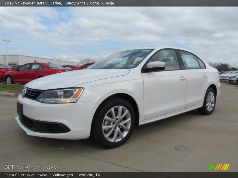 Candy White / Cornsilk Beige 2012 Volkswagen Jetta SE Sedan