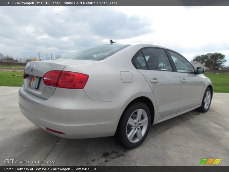 White Gold Metallic / Titan Black 2012 Volkswagen Jetta TDI Sedan