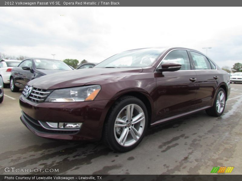 Opera Red Metallic / Titan Black 2012 Volkswagen Passat V6 SE