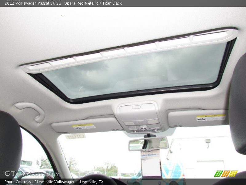 Opera Red Metallic / Titan Black 2012 Volkswagen Passat V6 SE