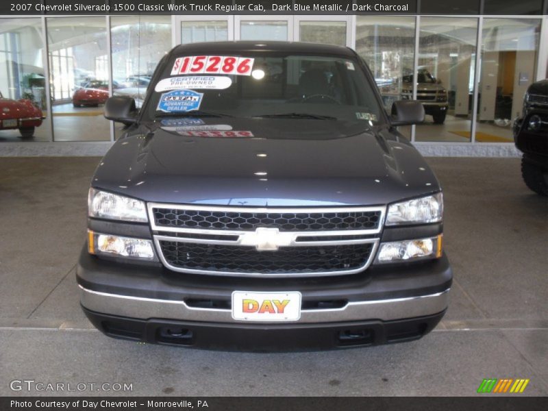 Dark Blue Metallic / Dark Charcoal 2007 Chevrolet Silverado 1500 Classic Work Truck Regular Cab