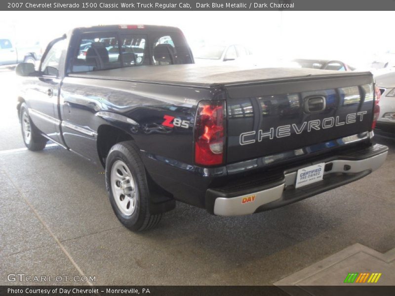 Dark Blue Metallic / Dark Charcoal 2007 Chevrolet Silverado 1500 Classic Work Truck Regular Cab