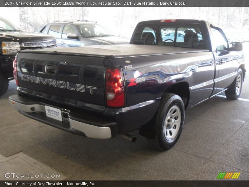 Dark Blue Metallic / Dark Charcoal 2007 Chevrolet Silverado 1500 Classic Work Truck Regular Cab