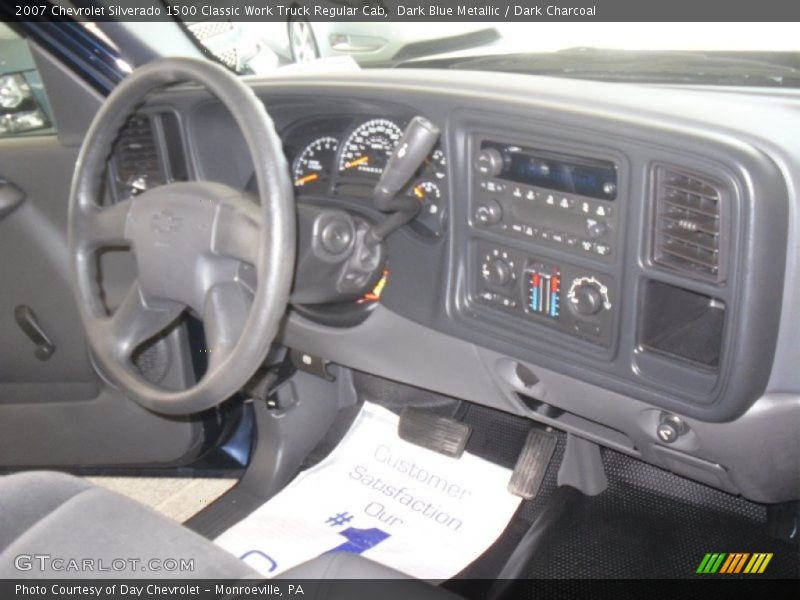 Dark Blue Metallic / Dark Charcoal 2007 Chevrolet Silverado 1500 Classic Work Truck Regular Cab
