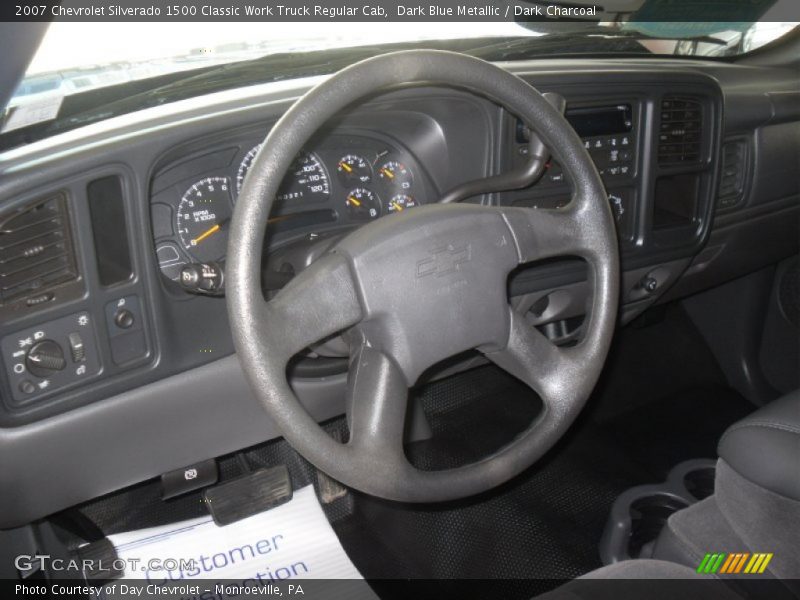 Dark Blue Metallic / Dark Charcoal 2007 Chevrolet Silverado 1500 Classic Work Truck Regular Cab