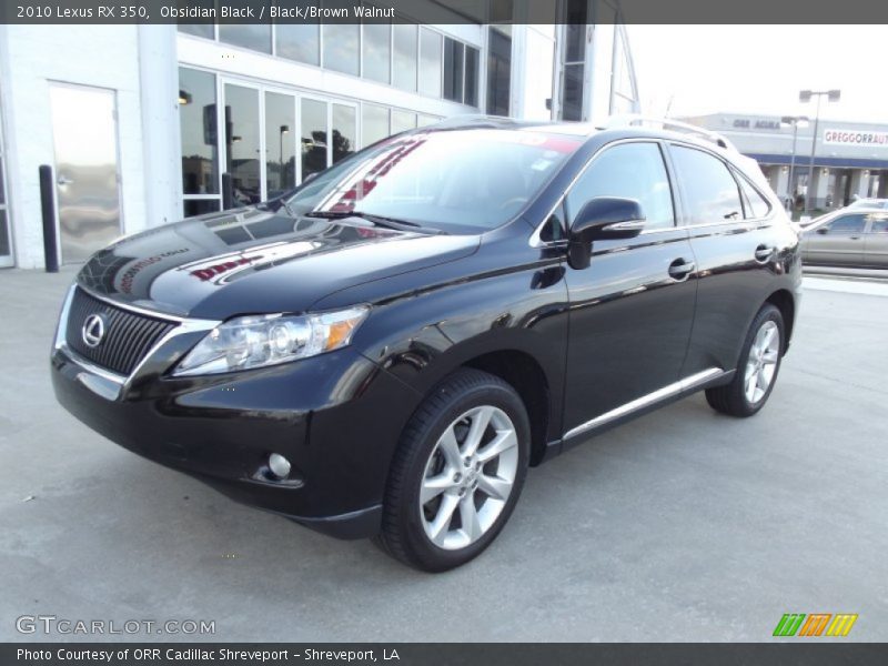 Obsidian Black / Black/Brown Walnut 2010 Lexus RX 350