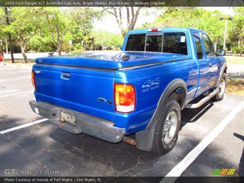 Bright Atlantic Blue Metallic / Medium Graphite 1999 Ford Ranger XLT Extended Cab 4x4
