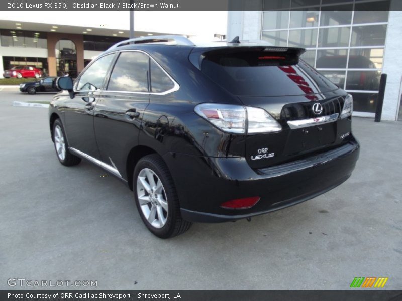 Obsidian Black / Black/Brown Walnut 2010 Lexus RX 350