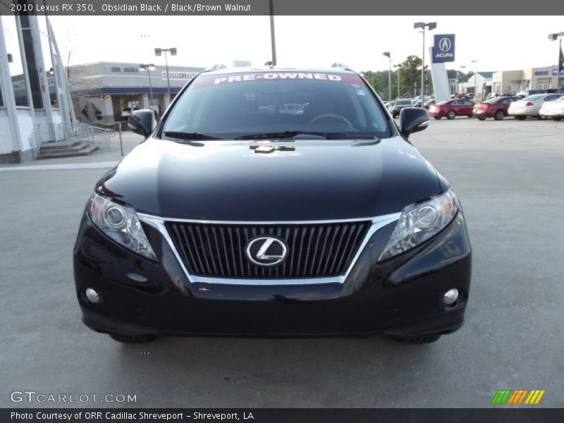 Obsidian Black / Black/Brown Walnut 2010 Lexus RX 350