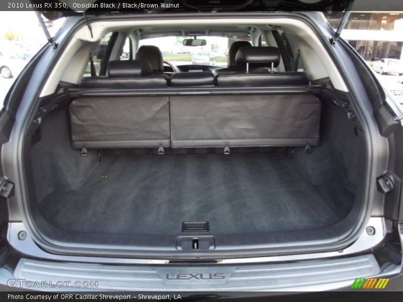 Obsidian Black / Black/Brown Walnut 2010 Lexus RX 350