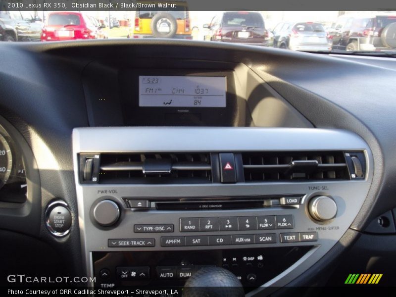 Obsidian Black / Black/Brown Walnut 2010 Lexus RX 350