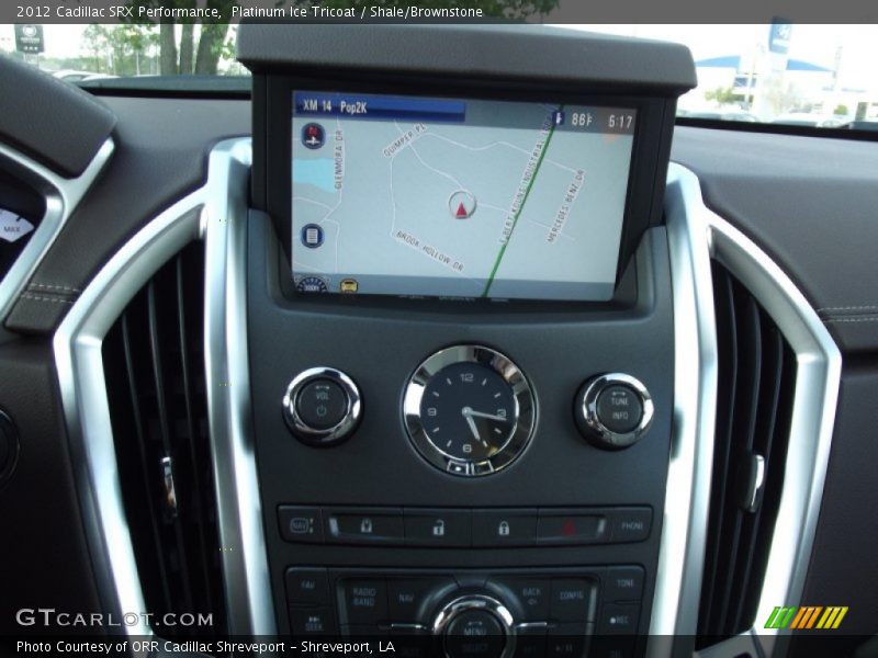 Platinum Ice Tricoat / Shale/Brownstone 2012 Cadillac SRX Performance
