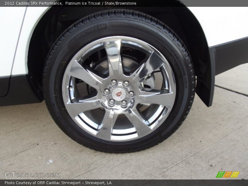 Platinum Ice Tricoat / Shale/Brownstone 2012 Cadillac SRX Performance