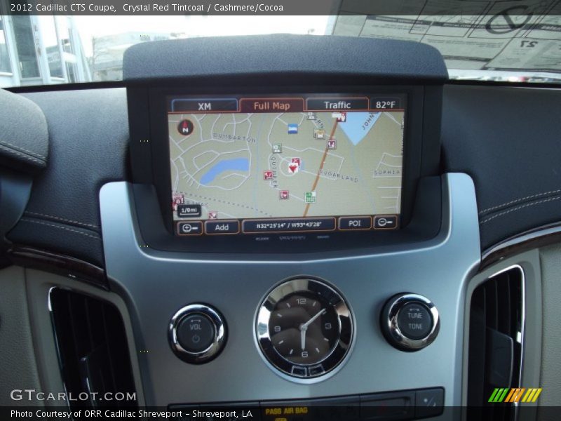 Navigation of 2012 CTS Coupe
