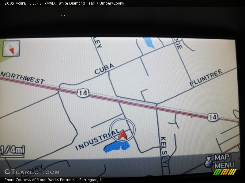 White Diamond Pearl / Umber/Ebony 2009 Acura TL 3.7 SH-AWD