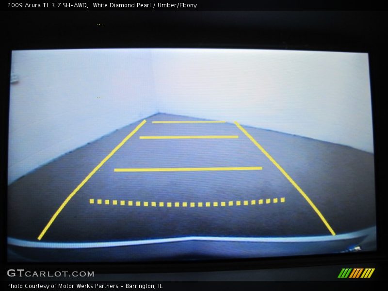 White Diamond Pearl / Umber/Ebony 2009 Acura TL 3.7 SH-AWD