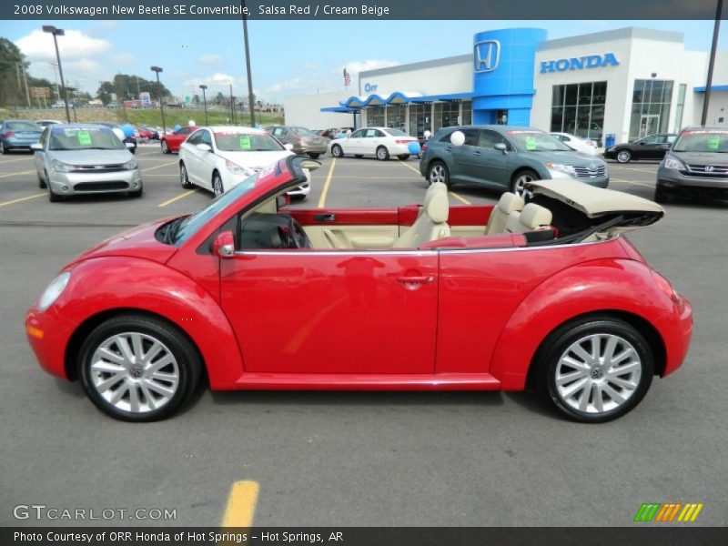 Salsa Red / Cream Beige 2008 Volkswagen New Beetle SE Convertible