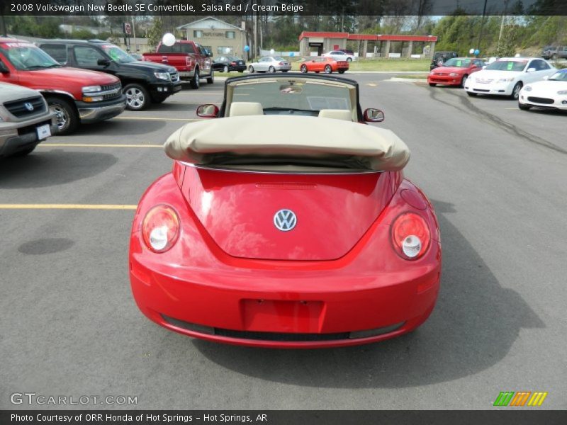 Salsa Red / Cream Beige 2008 Volkswagen New Beetle SE Convertible