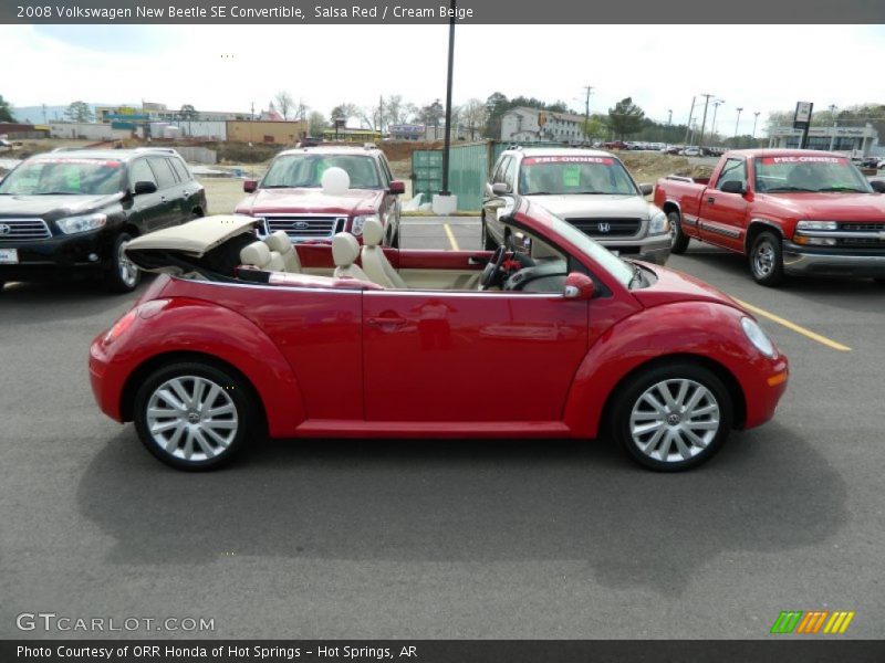 Salsa Red / Cream Beige 2008 Volkswagen New Beetle SE Convertible