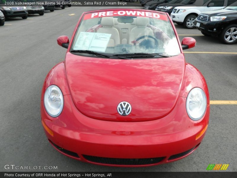 Salsa Red / Cream Beige 2008 Volkswagen New Beetle SE Convertible