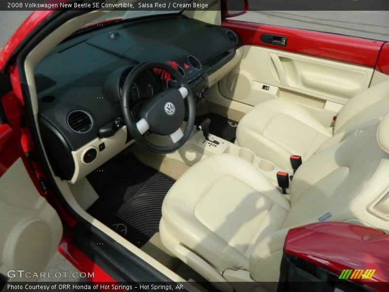 Salsa Red / Cream Beige 2008 Volkswagen New Beetle SE Convertible