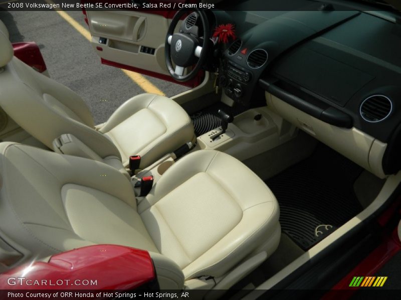 Salsa Red / Cream Beige 2008 Volkswagen New Beetle SE Convertible