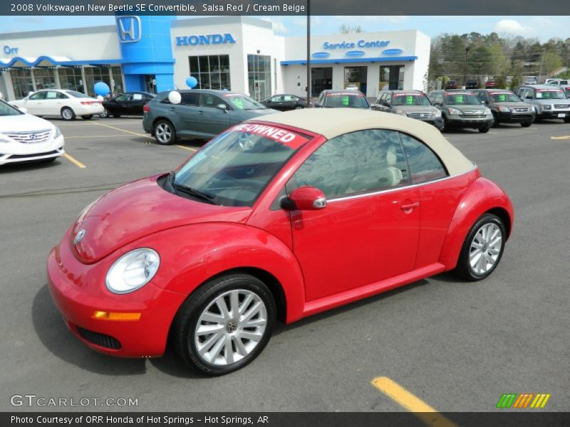 Salsa Red / Cream Beige 2008 Volkswagen New Beetle SE Convertible