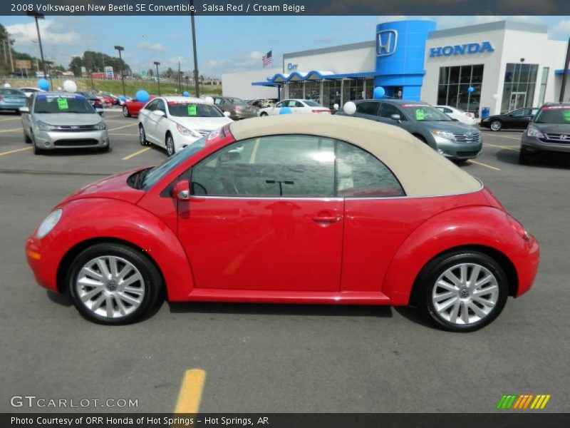 Salsa Red / Cream Beige 2008 Volkswagen New Beetle SE Convertible