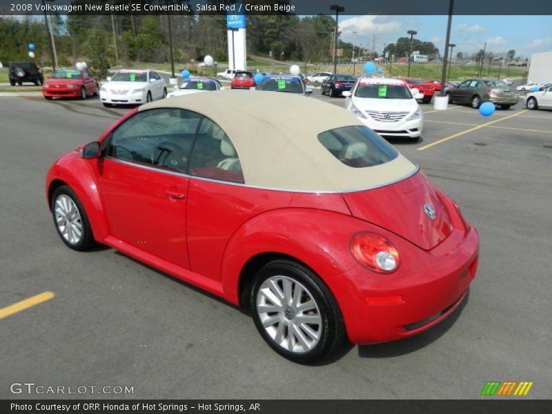 Salsa Red / Cream Beige 2008 Volkswagen New Beetle SE Convertible