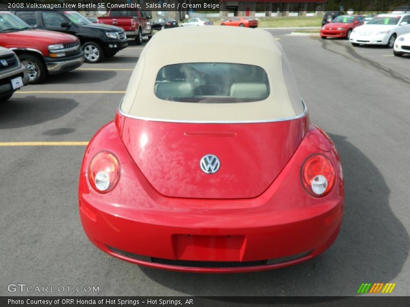 Salsa Red / Cream Beige 2008 Volkswagen New Beetle SE Convertible