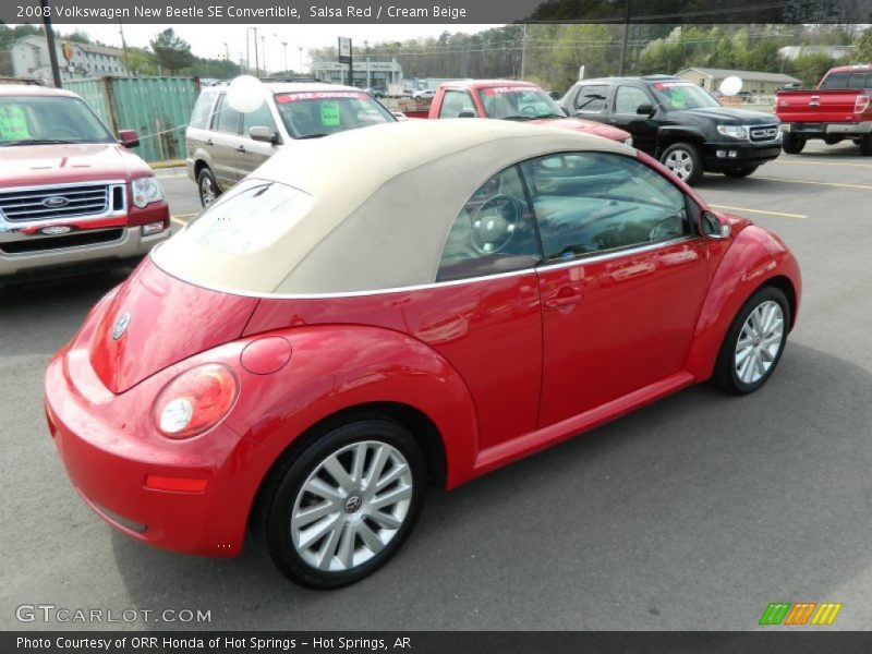 Salsa Red / Cream Beige 2008 Volkswagen New Beetle SE Convertible