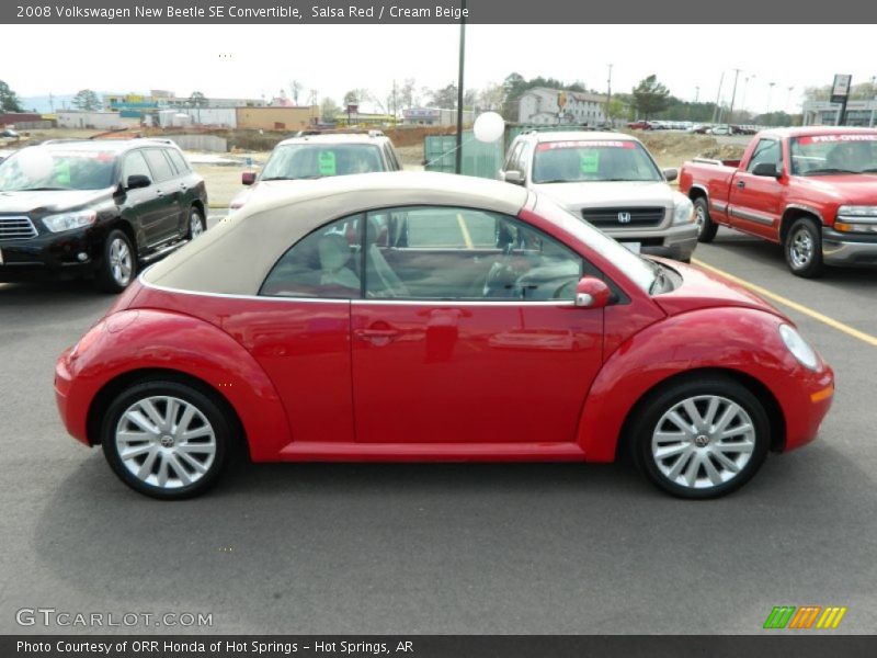 Salsa Red / Cream Beige 2008 Volkswagen New Beetle SE Convertible