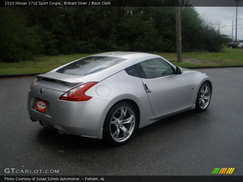 Brilliant Silver / Black Cloth 2010 Nissan 370Z Sport Coupe