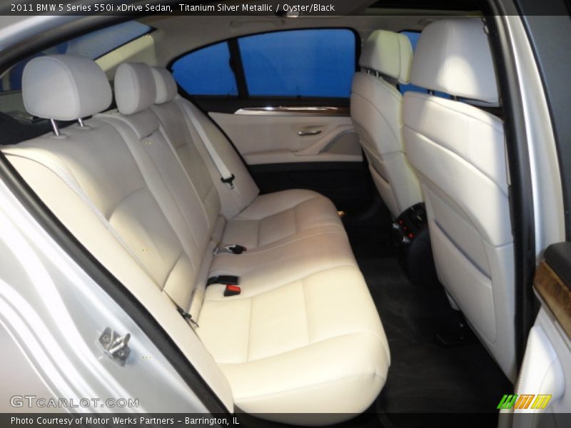Rear Seat of 2011 5 Series 550i xDrive Sedan